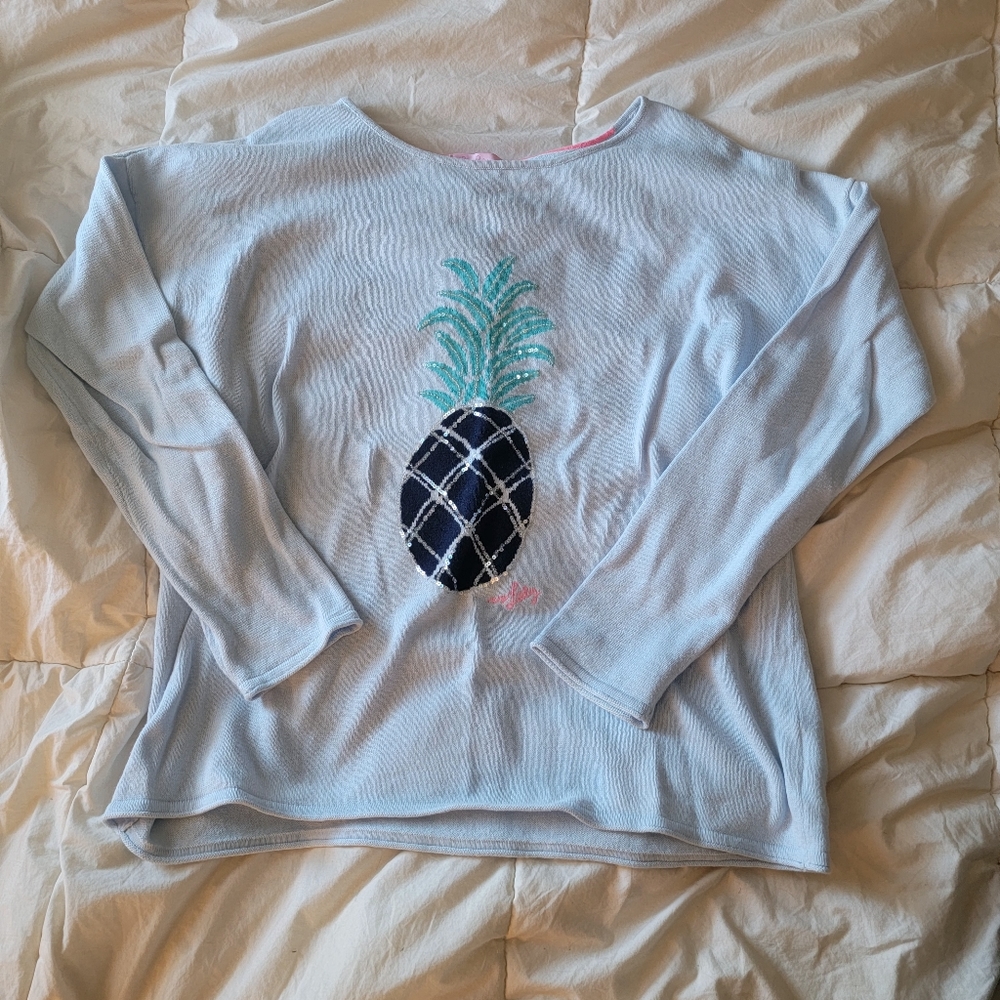 Lilly Pulitzer Sequin Pineapple Swearer Size Medium
